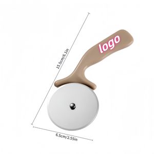 Cortadores de <span class=keywords><strong>Pizza</strong></span> Desechables con Cuchillo de Paleta, Cortador de Cuchilla Balancín, Rueda, Pala de Queso, Rodillo de Plástico en Forma de Sector - Product Image 1