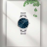 Montre unisexe élégante en acier inoxydable avec bracelet en cristal et mouvement à quartz, modèle original /DW/, best-seller, 00100328 00100334 00100336, design simple