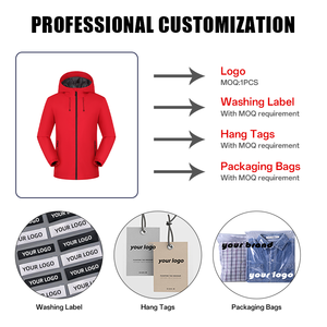 3 jours d'expédition rapide vente en gros/OEM veste à capuche légère Ripstop, résistante à l'abrasion et à la déchirure pour la randonnée Trekking logo personnalisé - Product Image 5