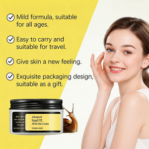 Crème tout-en-un avancée à la bave d'<span class=keywords><strong>escargot</strong></span> 92 en gros – Hydratant <span class=keywords><strong>anti</strong></span>-rides pour le visage, atténue les ridules, soin nourrissant pour la peau - Product Image 5