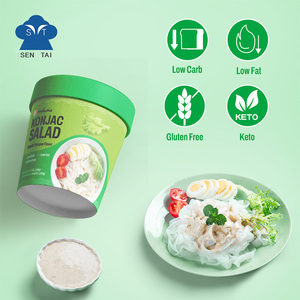 Nouilles de konjac au <span class=keywords><strong>wasabi</strong></span> et au sésame authentiques, emballées en boîte, salade instantanée pour adultes, pâtes prêtes à manger, faible en calories - Product Image 3