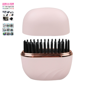 <span class=keywords><strong>Brosse</strong></span> <span class=keywords><strong>lissante</strong></span> électrique rechargeable anti-brûlure, peigne à cheveux portable pour un coiffage rapide à domicile, fournisseur OEM - Product Image 2