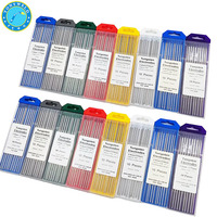 10 Electrodos de Tungsteno con Itrio WY20 con Punta Azul para Máquina de Soldadura TIG 2.4x175mm