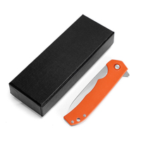 Couteau de poche pliant artisanal en acier D2 pour le camping, avec manche en G10, disponible en OEM, qualité industrielle, tactique, EDC