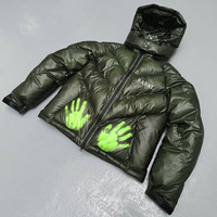 Manteaux et Blousons Doudounes Matelassées Réactives à la Chaleur Personnalisées pour Hommes, Manteau Hiver Chaud avec Capuche
