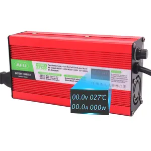 5S 18.5V 리튬 배터리 24V 리튬 배터리 충전기에 대 한 OLED 디스플레이와 효율적이 고 지능형 21V 15A 스마트 충전기