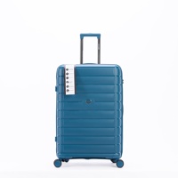 Ensemble de valises à roulettes de luxe en PP, 3 pièces, personnalisable en gros, imperméable, léger, avec serrure, écologique, pour l'aéroport