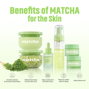 Custom Matcha Niacinamide Face Body Skincare Balancing Purify Soothe Acne <strong>Skin</strong> Care Set - Product Image 3