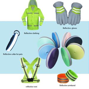 Customized High Visibility Reflective Polyester Webbing Sewing Textile Accessories - Product Image 3
