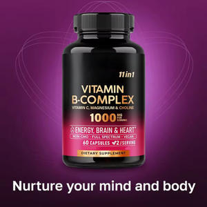 Suplemen Diet Kapsul Multivitamin Kompleks Keluarga <span class=keywords><strong>Vitamin</strong></span> B Kustom OEM B1, B3, B5, B6, B7, <span class=keywords><strong>B12</strong></span> untuk Imunitas - Product Image 5