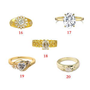 Moissanite Dames Verlovingsring 925 Sterling Zilver Geplatineerde Smaragd Gesneden Prong Setting Trendy Stijl-Verscheidenheid Modellen - Product Image 5