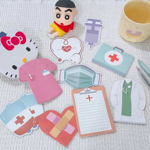 Bloc de Notas Adhesivas Creativas con Diseño Médico, Temática Farmacológica, Pequeñas Notas Adhesivas para Enfermeras - Product Image 6