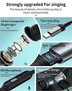 Auriculares con Micrófono para Cambio de Voz 2025, Auriculares con Cable para Transmisión en Vivo a Nivel Nacional, Auriculares Intrauditivos para Cantar, Grabar y Jugar - Product Image 3