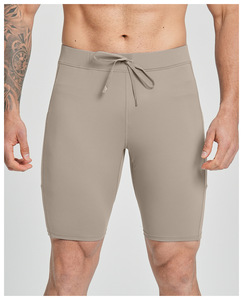 Shorts de compression pour hommes à taille mi-haute, anti-transpiration et séchage rapide, coupe ajustée et extensible, durables, doux pour la peau - Product Image 3