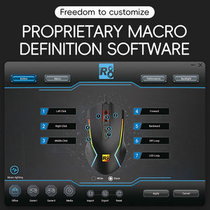 OEM Personnalisé Vente en Gros Éclairage Filaire de Haute Qualité Optique 7 Touches Programmable RVB Souris de Jeu 7200 DPI - Product Image 5