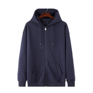 Sweat-shirt à capuche unisexe noir surdimensionné brodé personnalisé pour homme, ensemble de sweat-shirts à capuche graphiques vintage à fermeture éclair intégrale, style <span class=keywords><strong>anime</strong></span>, vierge - Product Image 3