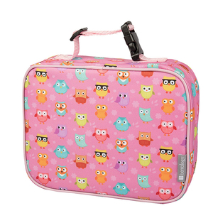 Handle Foldable Design for Kids Travel Double Insulated 600D Nylon <b>Lunch</b> <b>Bag</b> with Zipper Closure - Product Image 1