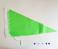 Drapeau triangulaire en polyester, drapeau triangulaire personnalisé imprimé