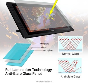 2019 Nouveau 19.5 ''<span class=keywords><strong>Huion</strong></span> <span class=keywords><strong>Kamvas</strong></span> pro20 sans Batterie de conception professionnelle lcd écran tactile stylo affichage tablette graphique de dessin moniteur - Product Image 6