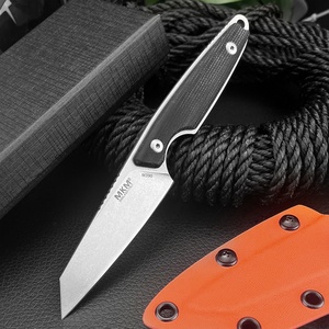 Couteau utilitaire droit compact en micarta haute dureté pour l'extérieur, léger, pour la chasse, la survie, le camping, outil multi-usage EDC - Product Image 2
