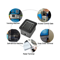 Lecteur de codes-barres 1D 2D QR USB RS232 à montage fixe DYT, utilisé dans les kiosques, les distributeurs automatiques et les systèmes de contrôle d'accès