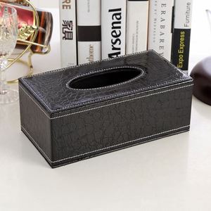 Porta Servilletas Rectangular de Cuero de Oveja Suave, Clásico, Elegante y Moderno - Product Image 2