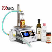 Machine de remplissage semi-automatique pour liquides, eau, pâtes visqueuses, alcool, sauces, détergents et flacons