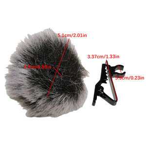 Filtro de Micrófono, Cubierta de <span class=keywords><strong>Peluche</strong></span> para Micrófono, Protector de Viento, Reductor de Ruido, Escudo de Viento - Product Image 5