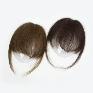 2024 Neuerscheinung 100% Russisches Remy Echthaar 2*1,5 Zoll Stirn-Clip-In Air Bangs für Frauen Genius Weft - Product Image 4