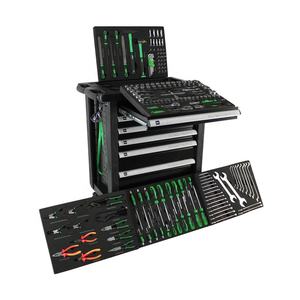 181 pièces <span class=keywords><strong>d</strong></span>'outils allemands avec chariot de rangement pour la réparation automobile - Product Image 1