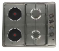 Casserole électrique en acier inoxydable, 4 brûleurs intégrés, pour la cuisine