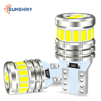 Sunshiny Auto-Seitenmarkierungs- und Kennzeichenbeleuchtung LED T10 W5W 194 16+2SMD 3030 3014 Superhell 203LM IP68 Wasserdicht 6000K Werksproduktion