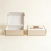 Boîtes à donuts écologiques, impression personnalisée, qualité alimentaire, pliables, pour biscuits, pain, pâtisserie, donuts, macarons, emballages en papier