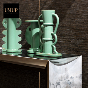 Table console moderne de luxe en acier inoxydable avec plateau en marbre naturel pour salon, couloir, entrée d'hôtel, meubles de maison - Product Image 5