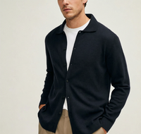 Maßgefertigte Großhandels-Klassische Komfort-Kaschmir-Strickjacke Herbst Herrenpullover