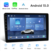 Autoradio Android 9''/10'' avec écran tactile 1+16G, Carplay intégré, Bluetooth, navigation, caméra de recul, tout-en-un