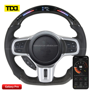 พวงมาลัยคาร์บอน TDD LED สำหรับ EVO EVO8 EVO9 สไตล์รถแข่ง พวงมาลัยคาร์บอนไฟเบอร์แท้แบบกำหนดเอง - Product Image 1