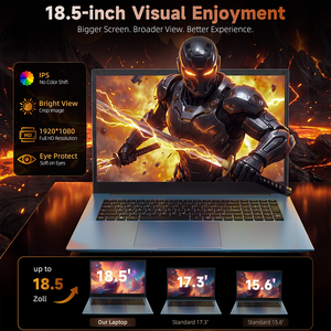 Nouvel ordinateur portable à grand écran de 18,5 pouces, <span class=keywords><strong>Intel</strong></span> Core I3-10100Y, 8 Go de RAM, 256 Go de SSD, FHD IPS, WiFi 6, ordinateur portable professionnel, Windows 11 Home OEM - Product Image 2