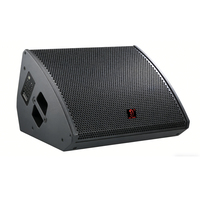 Speaker Monitor Panggung Koaksial Neodymium 12-inci Profesional 400W Paduan Titanium untuk Teater, Stadion Olahraga, Auditorium