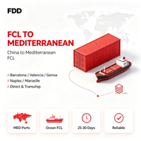 Transport de conteneurs complets (FCL) 40 pieds de Qingdao à Durban et New York – Fiable