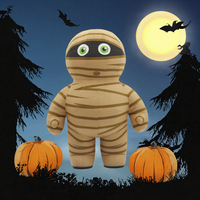 Costume gonflable géant de momie super mignon pour adulte unisexe, idéal pour Halloween, publicité, cosplay et mascotte de dessin animé
