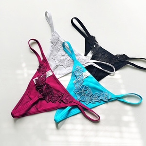 Slip per Ragazze Giovani Ultra-sottili Tentazione Intimo Femminile di Fantasia Perizoma <span class=keywords><strong>in</strong></span> Seta Ghiaccio Personalizzato - Product Image 6
