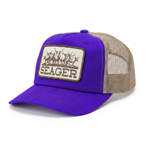 หมวกแก๊ป Seager Trucker สีเขียว ตาข่ายด้านหลัง ปักโลโก้ สไตล์ลำลอง สำหรับกิจกรรมกลางแจ้ง ผ้าแคนวาส ปรับขนาดได้ ทรง 5 แฉก - Product Image 6
