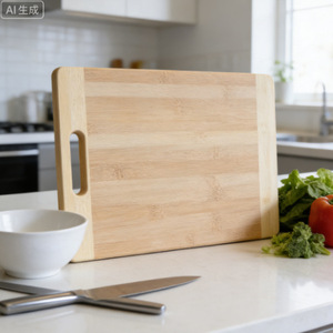 Planche à découper en bambou Jiahe 25,2x16,3x0,8cm, bloc de découpe pour la préparation des aliments - Product Image 1