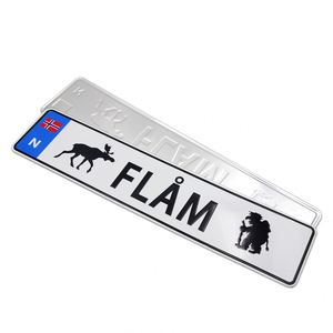 2026 Metal Manufacturer Wholesale Design Branding Pattern Embossed Decorative Aluminum Car Number <b>Plates</b> License <b>Plate</b> Custom - Product Image 2
