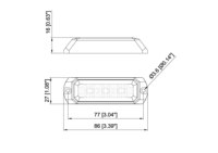 Rechteckiges LED-Zusatzlicht/Notfall-Blinklicht, RV-Nutzlicht mit CE/RoHS/REACH-Zertifizierung