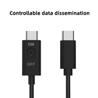 Cable de Carga Superrápida PD60W de 1M, Tipo-C, Revestimiento de TPE, Interruptor Controlable, Compatible con Cámara, Computadora, Dispositivos IOS y Android, Auriculares