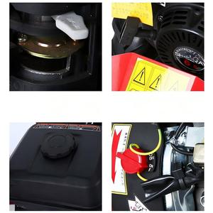 Large Hand Push <b>Gasoline</b> Grass Mower Forest Wasteland Weeder For Farm Land Weeding Tilling - Product Image 3