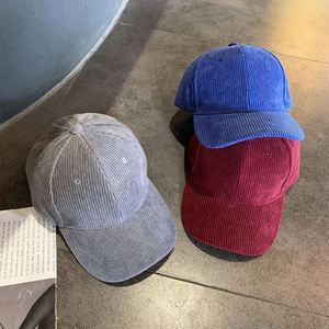 Fashion Wholesale Winter Simple Solid Color Cap Warmth Vintage Blank Dad <b>Hat</b> <b>Men</b> Sport Corduroy Cap Baseball Cap <b>Hat</b> - Product Image 3