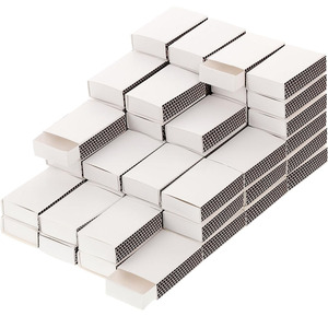 B390 contenitori vuoti fai da te supporto doppio lato percussore in bianco scatole di immagazzinaggio partita matrimonio Baby Shower Tea Party <span class=keywords><strong>scatola</strong></span> di fiammiferi - Product Image 1